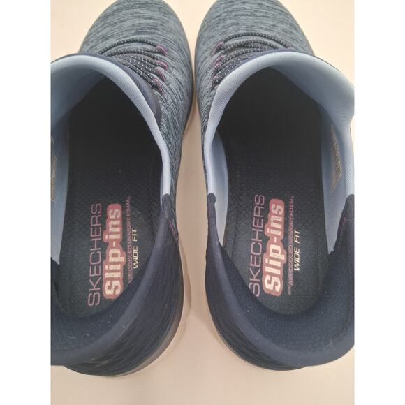 Skechers Summits Slip-ins Blue Dazzling Haze Wide Fit Size 10 Women's - Picture 5 of 9